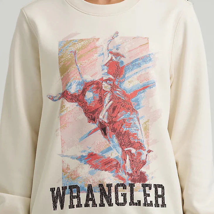 Pastel Bucking Horse Sweatshirt | Wrangler Women's Collection - Korvel