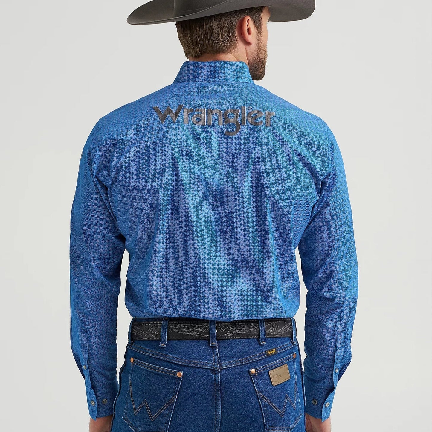 Wrangler Men's True Blue Logo Long Sleeve Shirt - Korvel