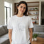 Taken | Abstract Person & Cat Line Art T-Shirt