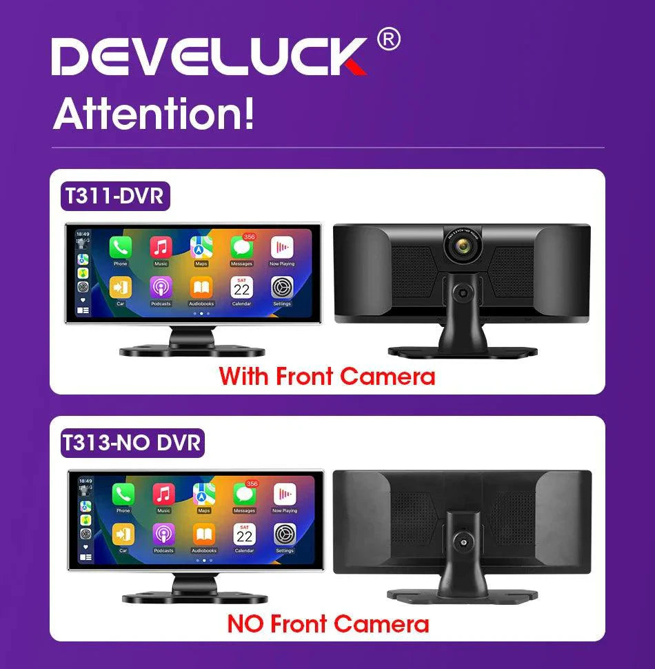 Cámara de tablero 4K de 11.26 pulgadas con doble lente y conectividad inalámbrica