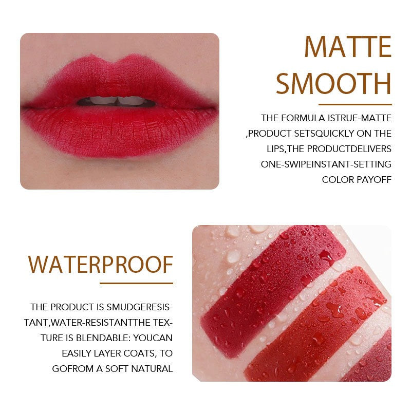 O'CHAINPearlescent two-color eyeshadow matte lipstick does not fade, non-sticky cup powdery delicate eyeshadow palette - Korvel