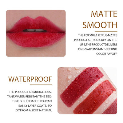 O'CHAINPearlescent two-color eyeshadow matte lipstick does not fade, non-sticky cup powdery delicate eyeshadow palette - Korvel