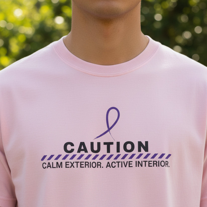 Caution: Calm Exterior. Active Interior. T-Shirt