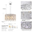 Luxurious Round Silver Crystal Chandelier