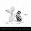 New black and white plaid balloon dog ornaments creative TV cabinet wine cabinet living room porch resin crafts - Korvel