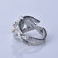 Anillo Poderoso de Plata S925 - Diseño de Dos Tonos