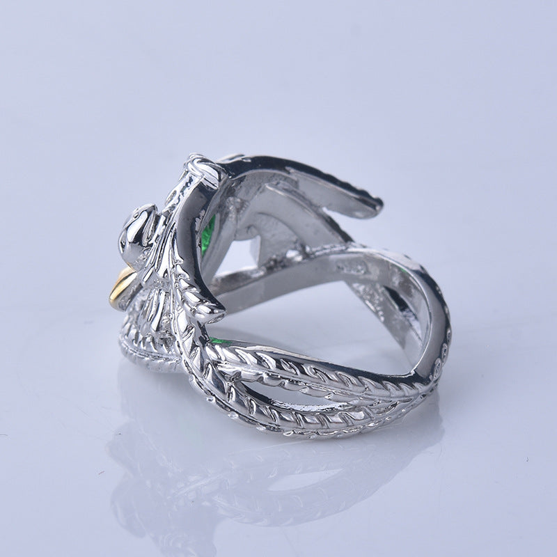 Anillo Poderoso de Plata S925 - Diseño de Dos Tonos
