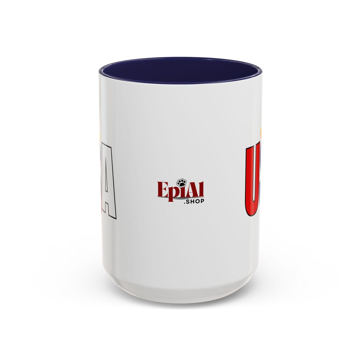 Taza de café con acento vibrante de EE. UU.