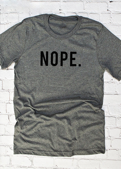 Premium Unisex Airlume Cotton T-Shirt - Nope.-1130