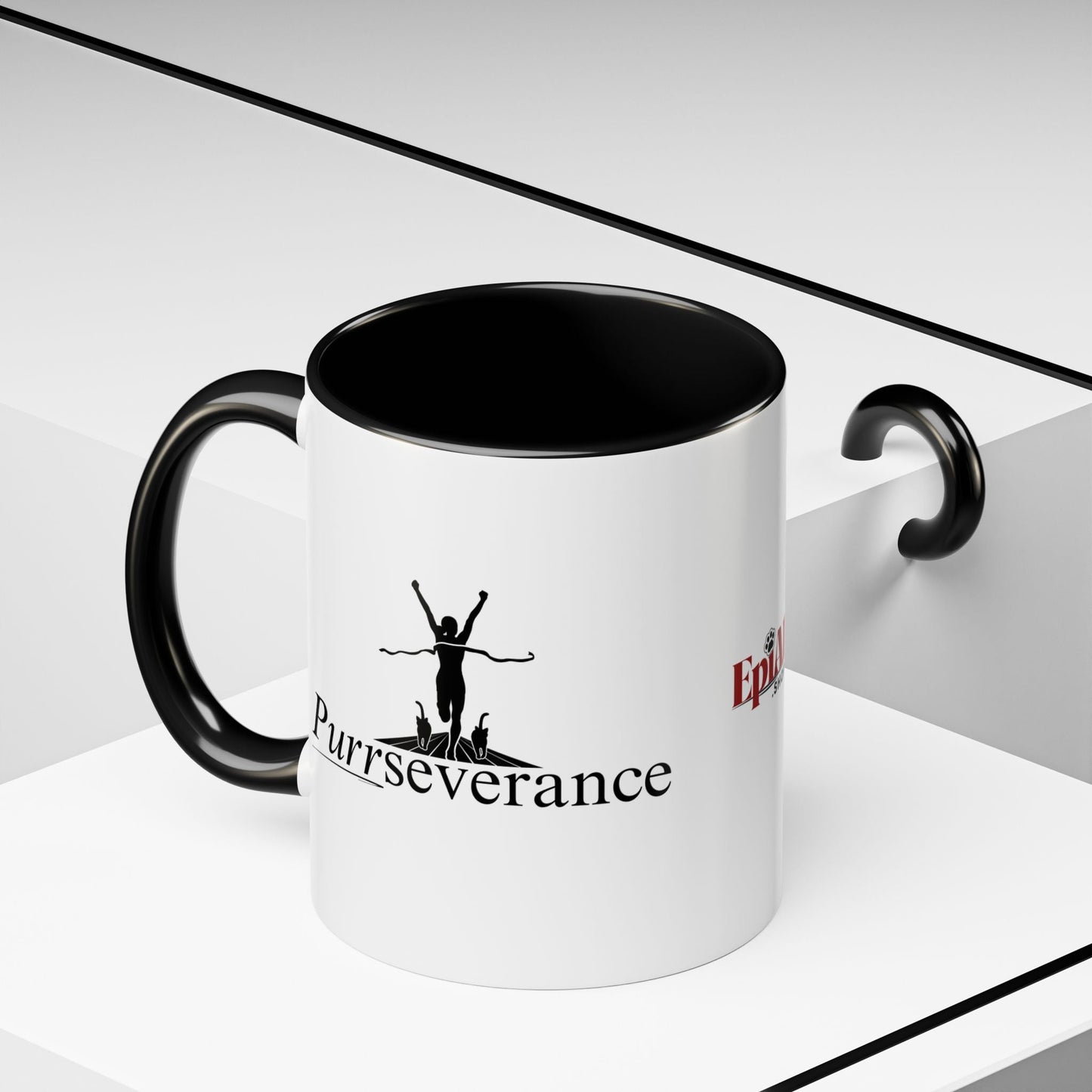Purrseverance Accent Coffee Mug - Stylish & Functional