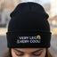 Bonnet tricoté brodé très légal et très cool