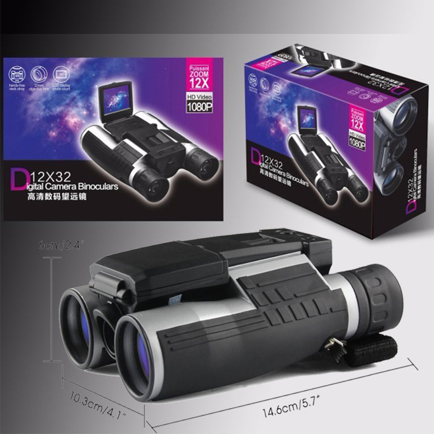 Télescope numérique à jumelles 12x32