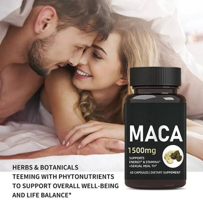 Maca Capsules  root herbal supplement maca extract energy stamina maca root extract capsules - Korvel