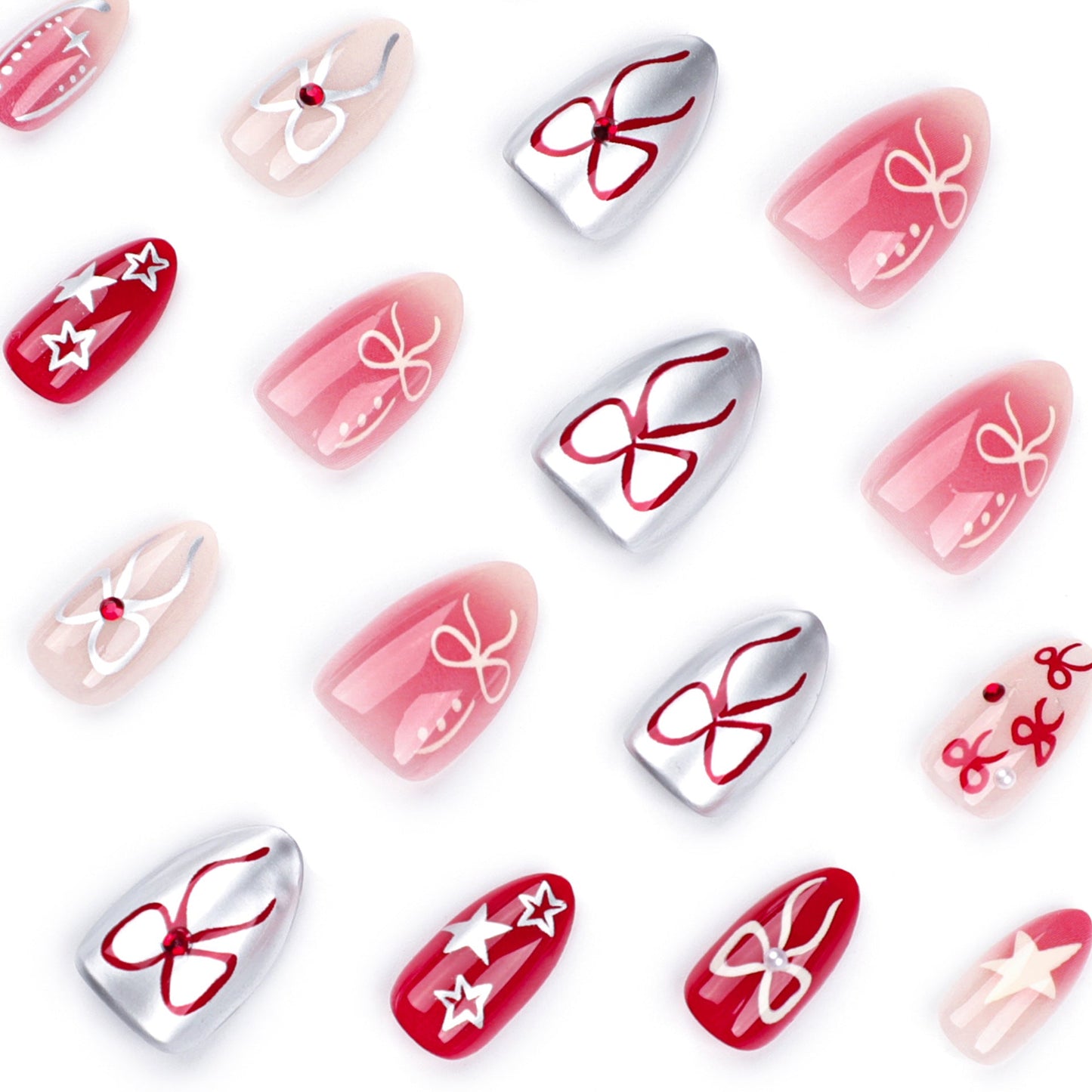 European and American popular manicure wearable nails cross flash diamond explosive wearable nails fake nails - Korvel