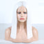 Premium White Synthetic Lace Part Bob Wig with Baby Hair