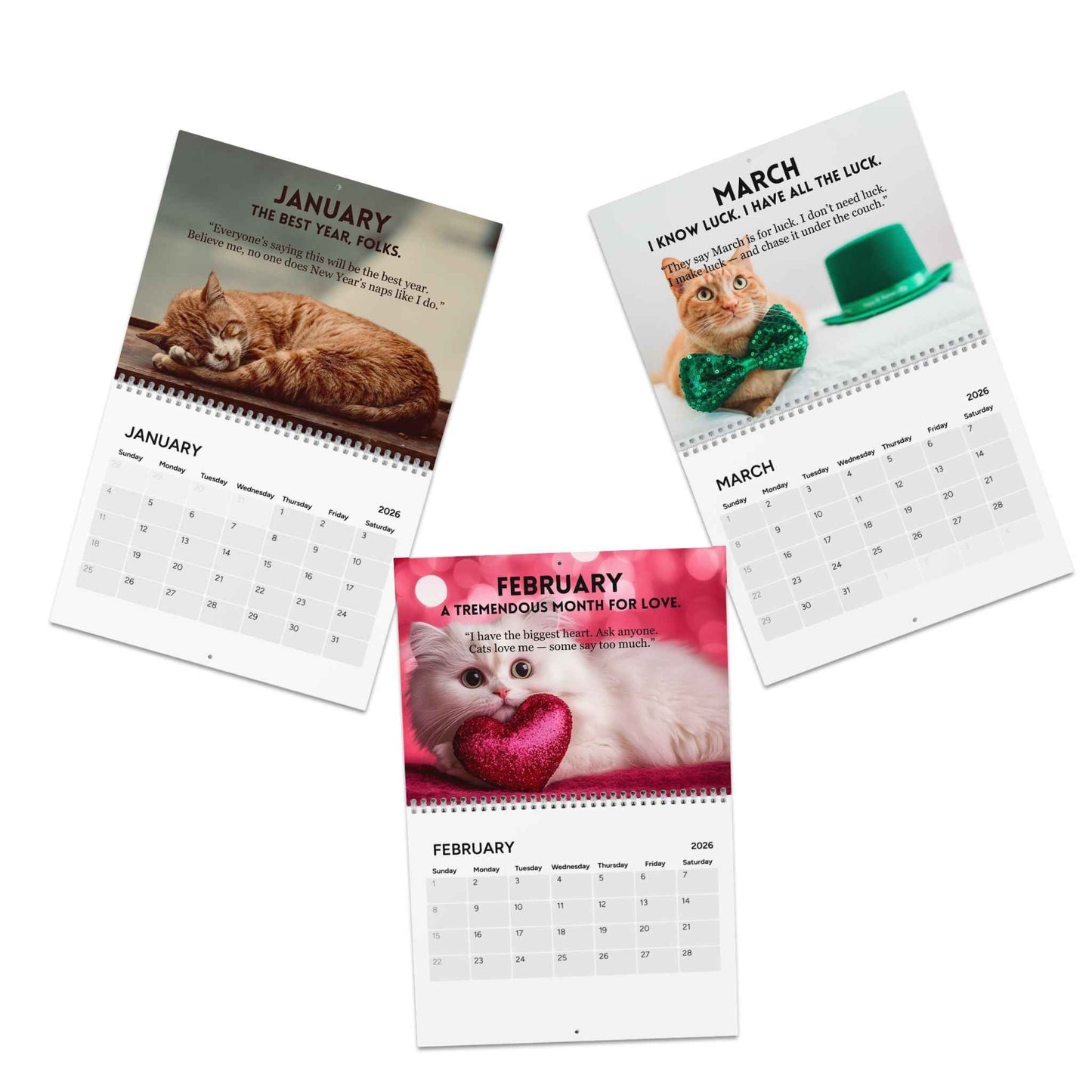 Calendrier 2026 L'Art du Ronronnement