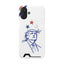 Minimal Line Portrait MagSafe iPhone Case — Say Less Edition
