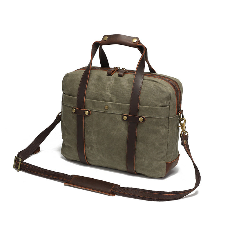 Maletín de Viaje Vintage para Hombre en Lona Encera