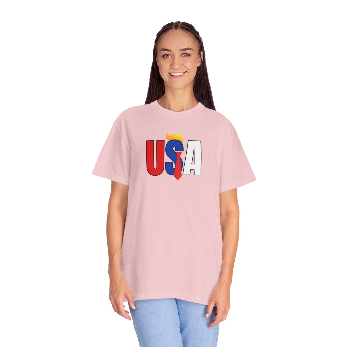 Camiseta Unisex Gráfica Colorida de EE. UU.