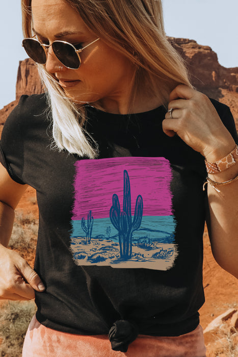 Cactus Sunrise Unisex T-Shirt