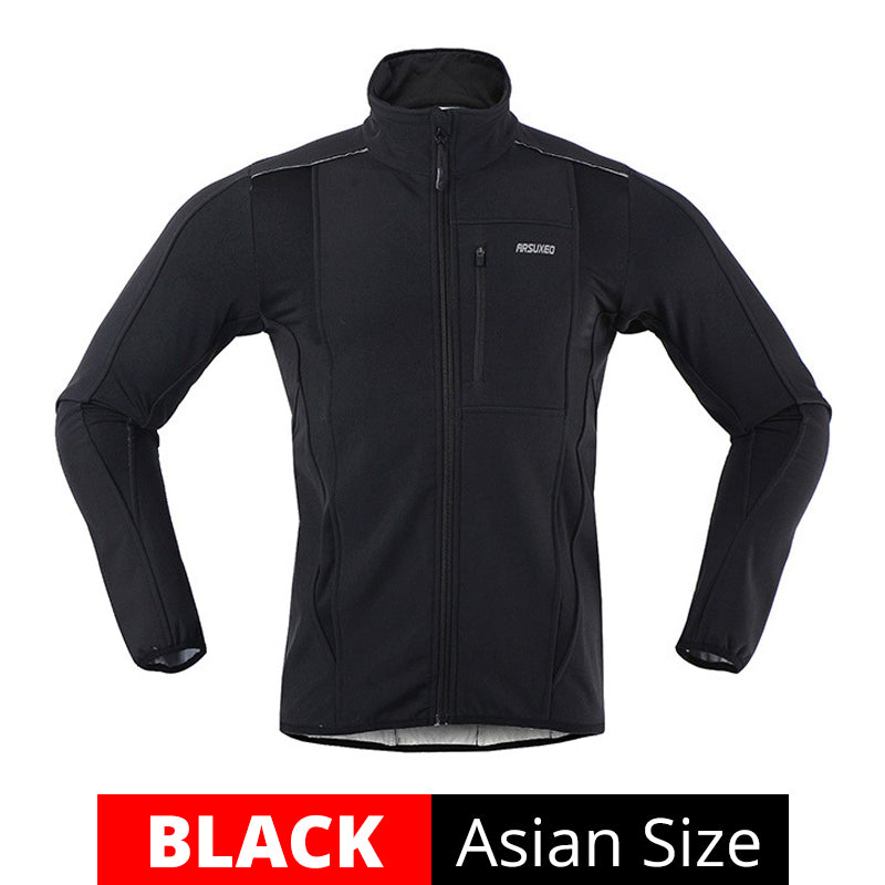 Premium Fleece Three-Layer Cycling Jacket