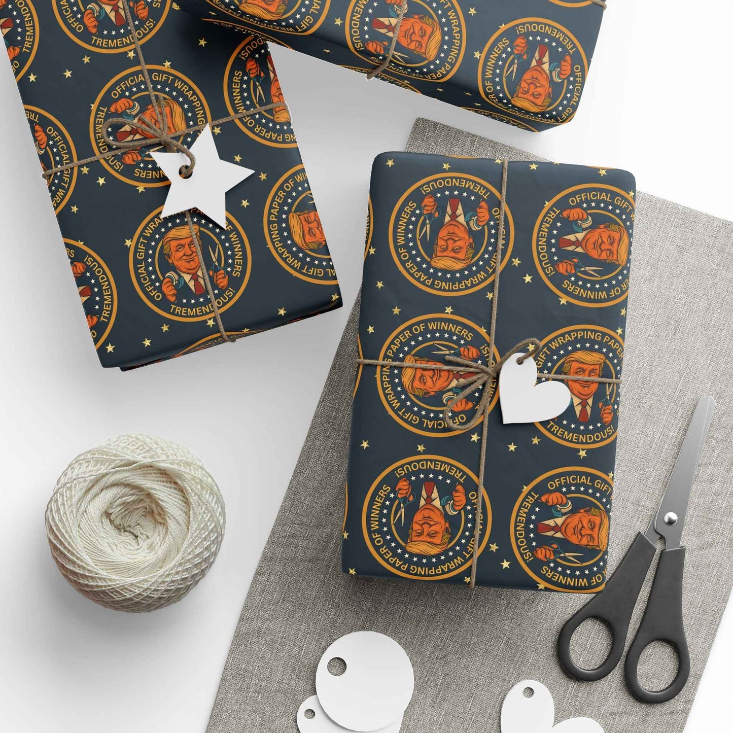 Political Parody Gift Wrapping Paper - Tremendous Seal Design