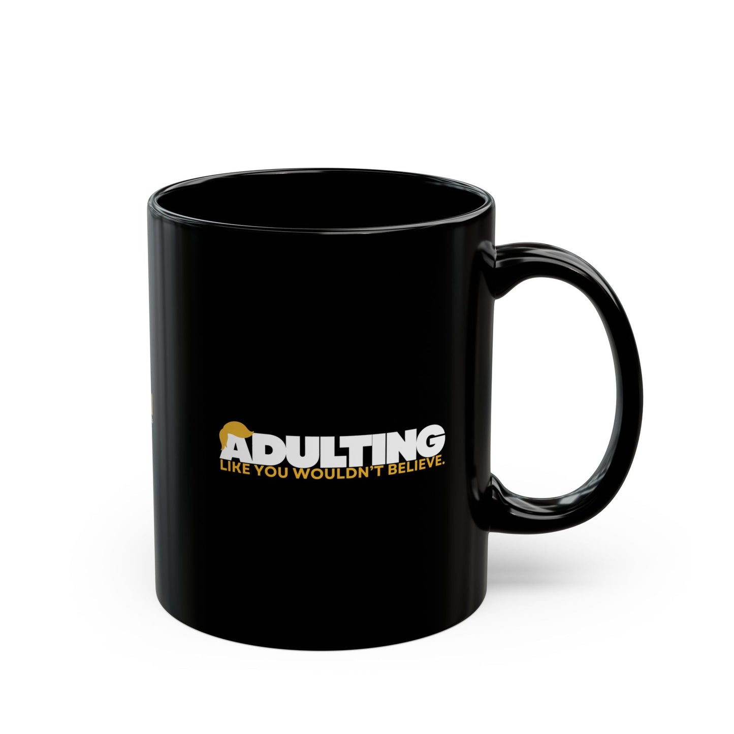 Mug en céramique noire Adulting - 11oz et 15oz