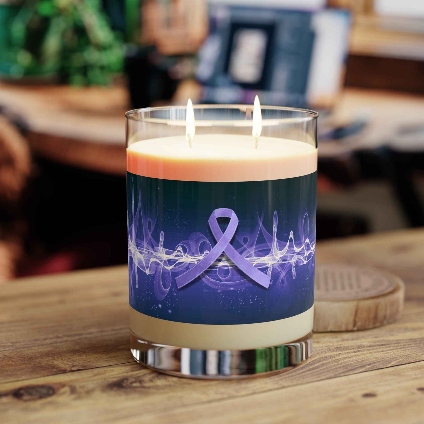 Brain Waves of Strength Candle - Epilepsy Awareness
