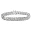 Bracelet de tennis en argent sterling .925 avec diamants de 3,0 cttw en plusieurs rangées