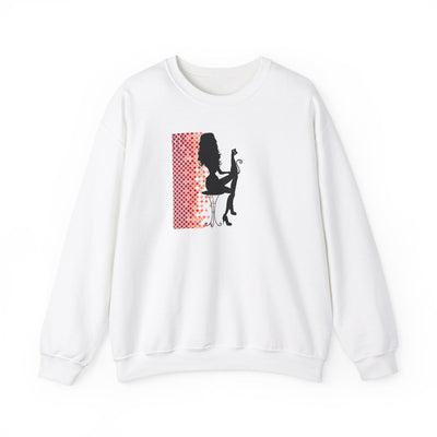 Poised Cat Lady Heavy Blend Crewneck Sweatshirt