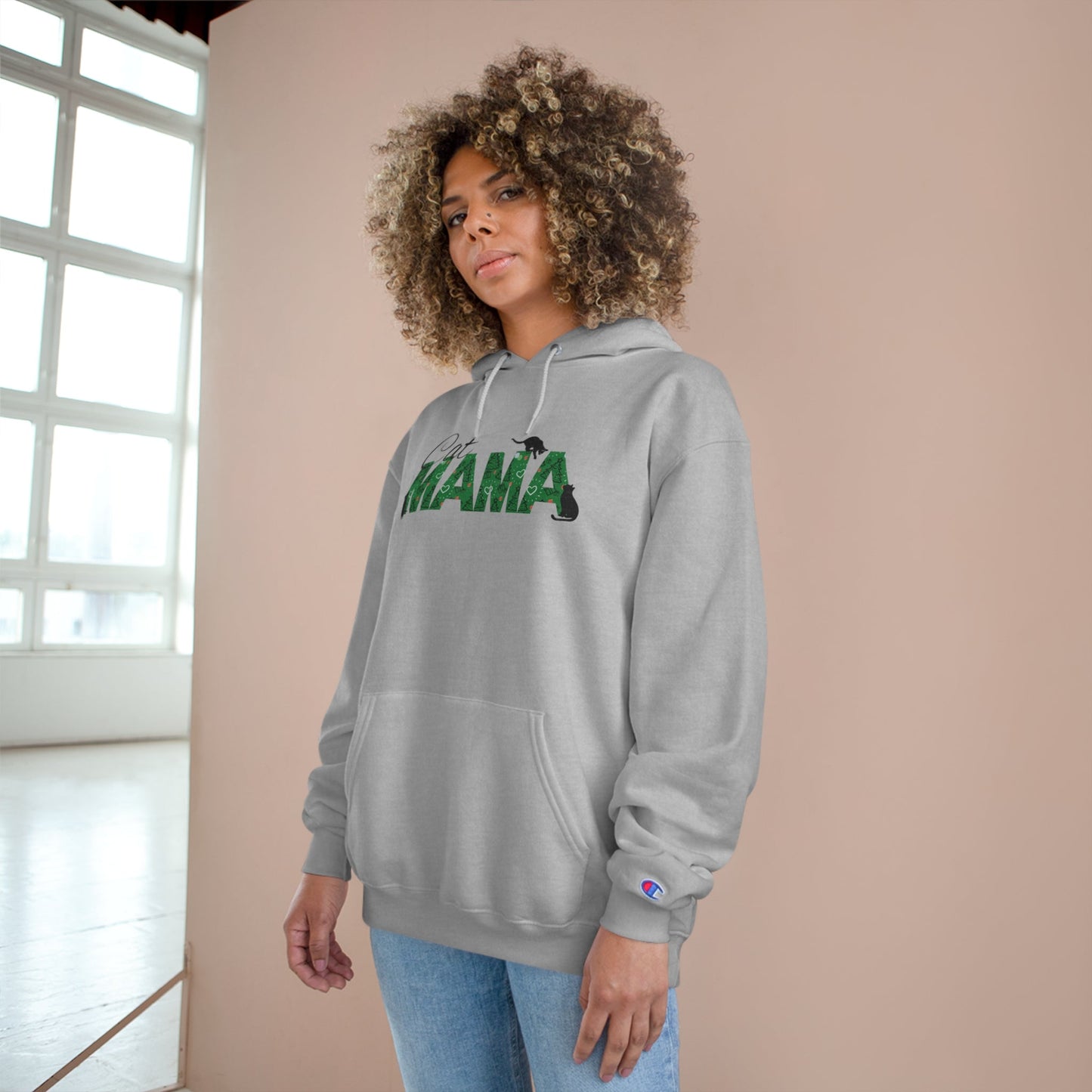 Christmas Cat Mama Hoodie