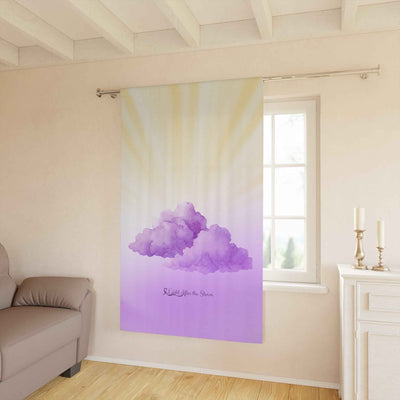 Panneau de rideau occultant Light After the Storm - Nuages violets et lever de soleil