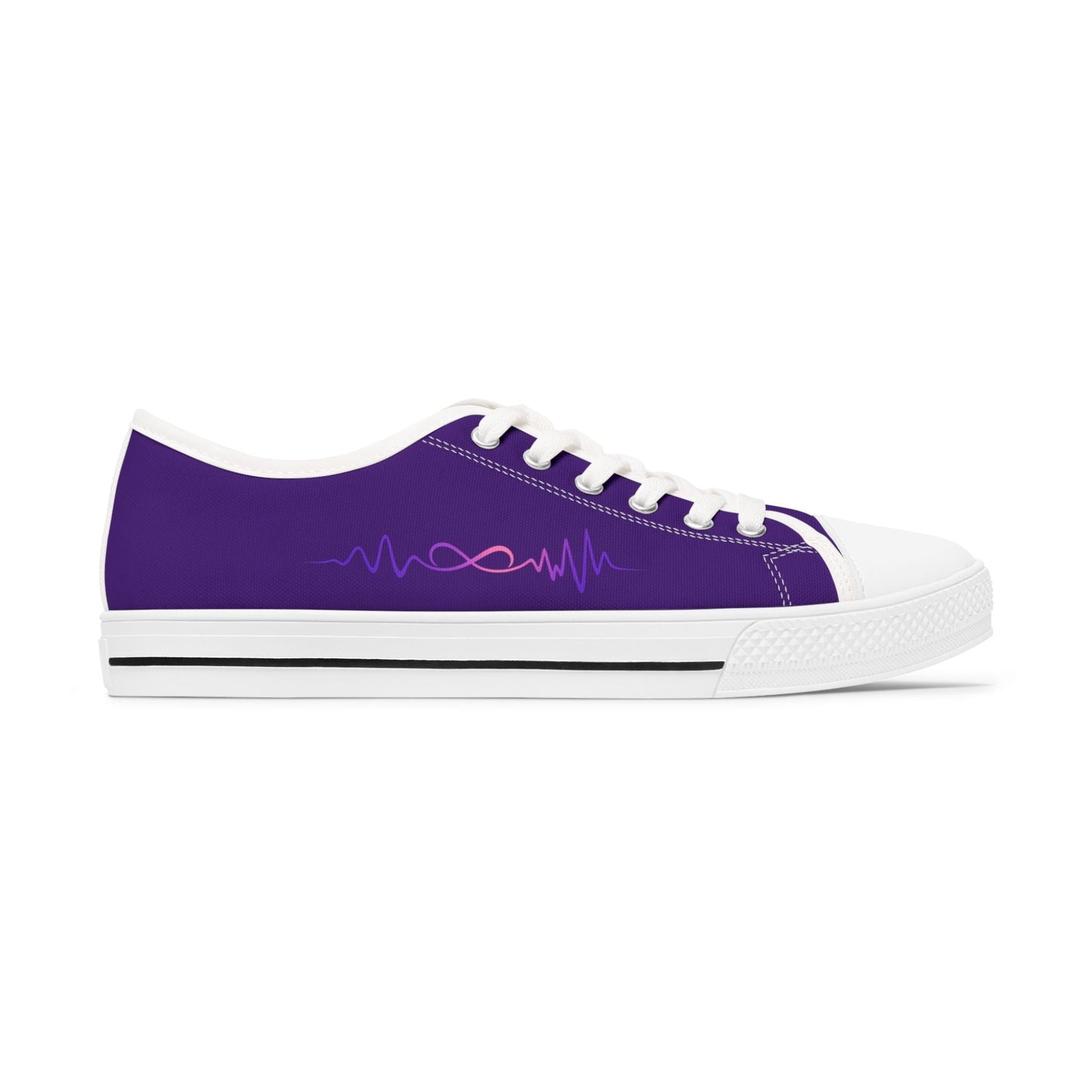 Epilepsy Warrior Purple Awareness Low Top Sneakers