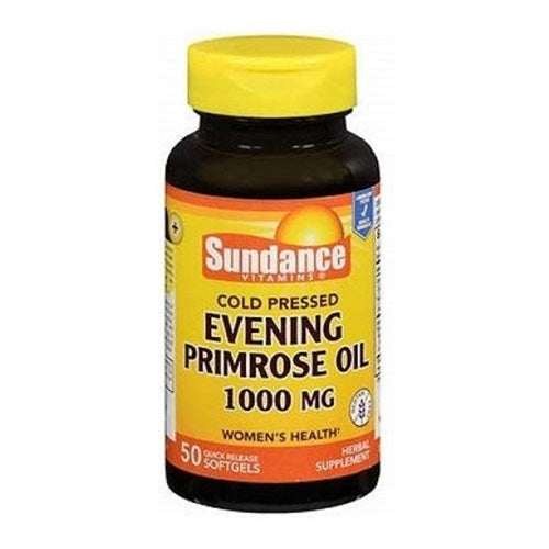 Sundance Vitamins® Huile de Onagre – 1000 mg (50 Gélules Molles)