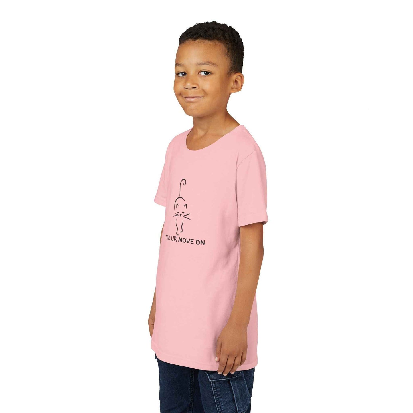 Tail Up, Move On Youth Tee – Small Human, Big Attitude