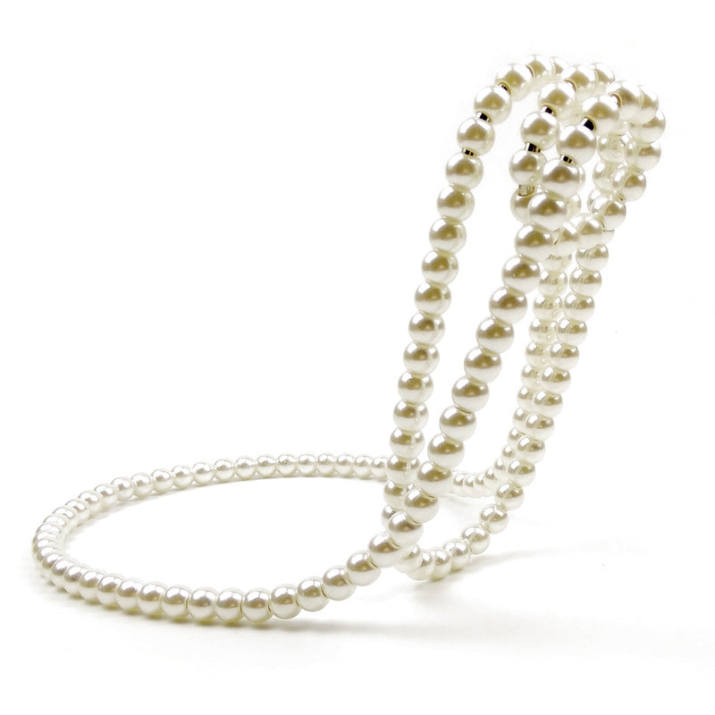 Pearl Necklace Stainless Steel Wine Rack Wine Pedestal Clamp Holder Suspension Champagne Whisky Small Ornaments - Korvel