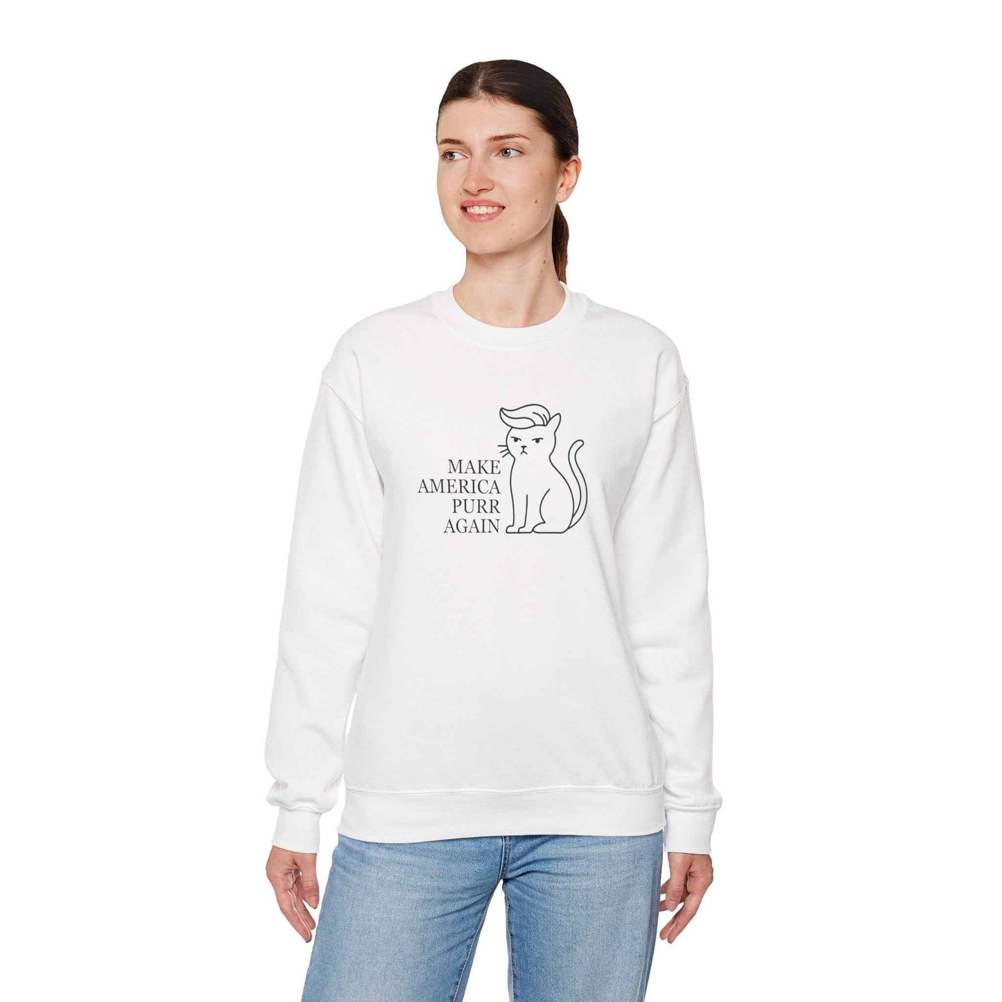 Rendre l'Amérique Purr à Nouveau Sweatshirt Parodique de Chat