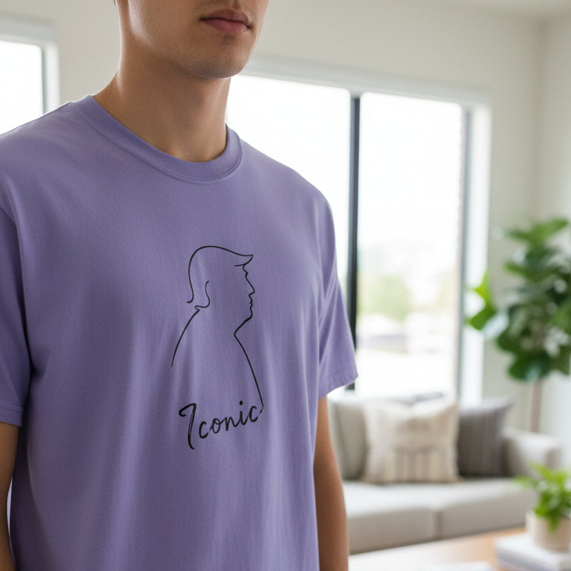 Iconic Minimal Silhouette Statement T-Shirt