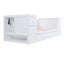 Twin Size Daybed with Storage Arms  Trundle and Charging Station White - Korvel