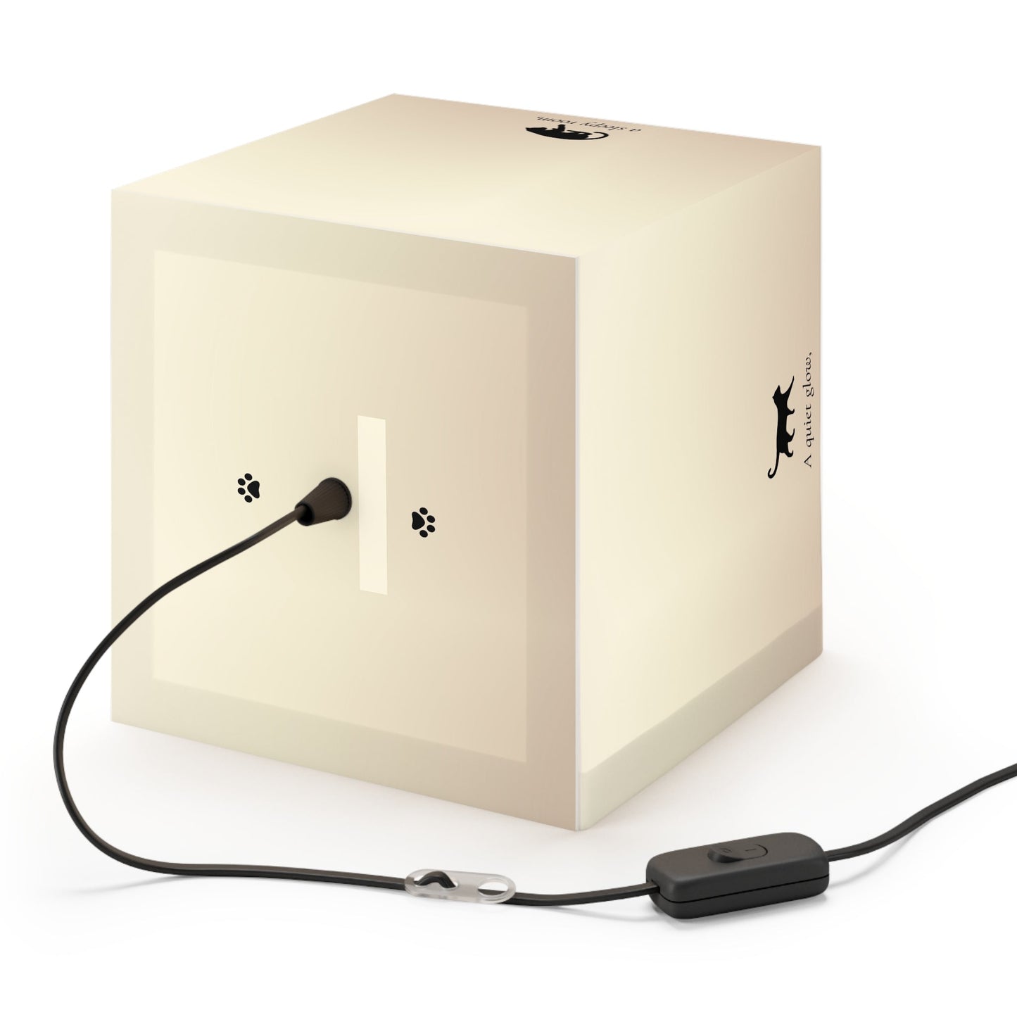 Lámpara Cubo de Luz de Brillo Suave – Lámpara Inspirada en Gatos para la Hora de Dormir