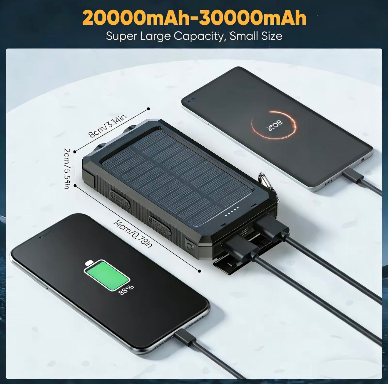 SolarCharge Outdoor Power Bank - Rugged & Reliable