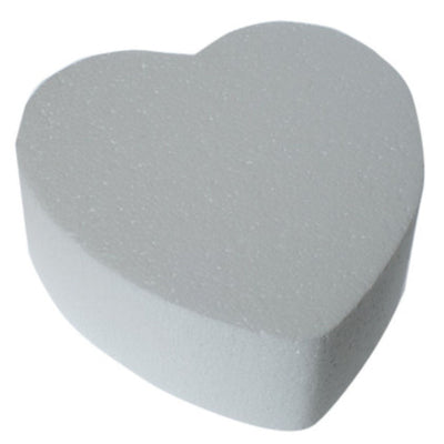 Heart Shaped Styrofoam Cake Dummy - Various Sizes