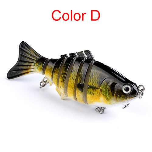 10cm Luya Bait Multi-Section Fish Plastic Hard Bait 15.5g Seven Sections Luya Bionic Bait Section Long Distance Cast Fake Bait Bait - Korvel