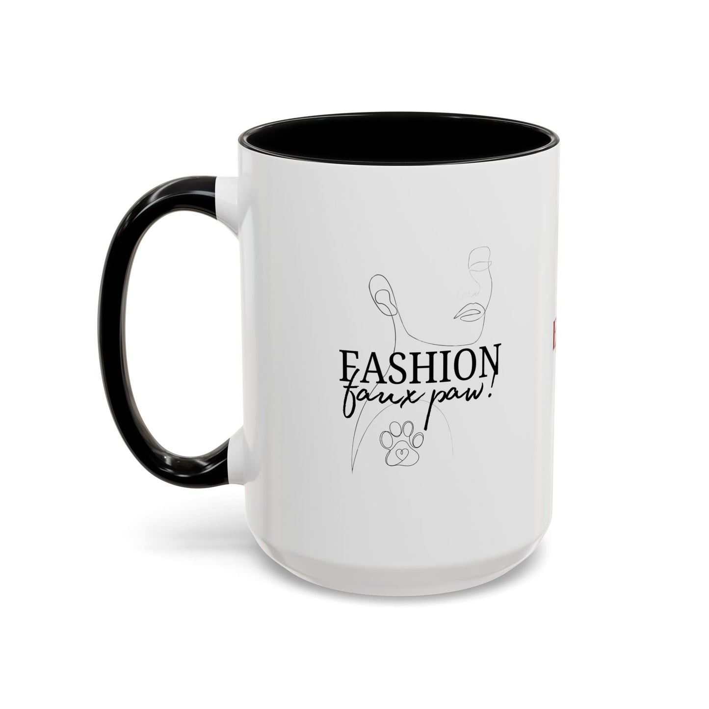 Stylish Faux Paw Accent Coffee Mug - Perfect for Your Brew (11oz & 15oz) - Korvel