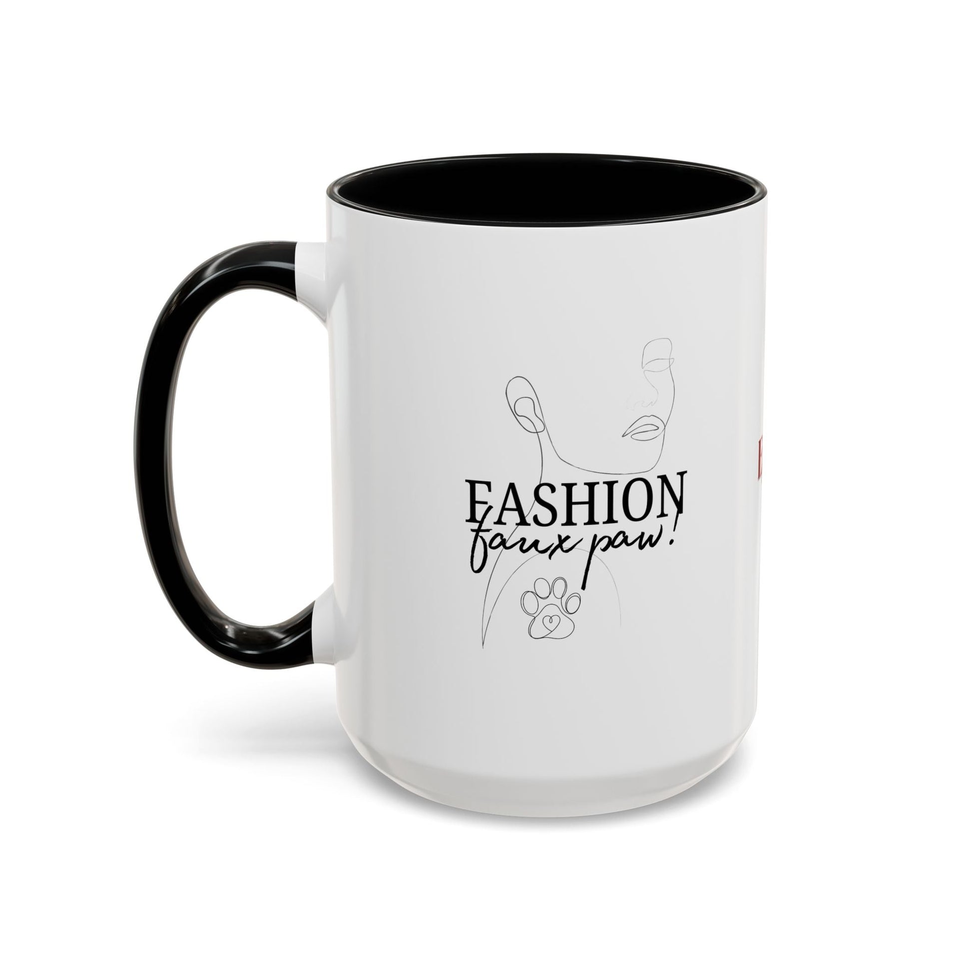 Stylish Faux Paw Accent Coffee Mug - Perfect for Your Brew (11oz & 15oz) - Korvel