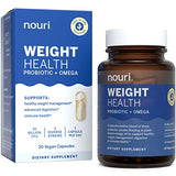 Nouri Oil Probiotique et Oméga Santé du Poids, 30 Capsules