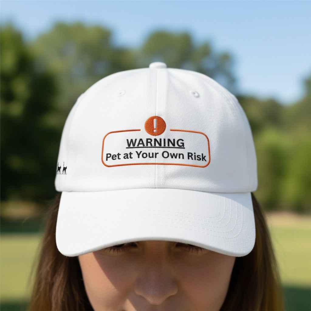 Avertissement : Casquette "Prenez soin de votre animal à vos risques et périls" – Casquette brodée S