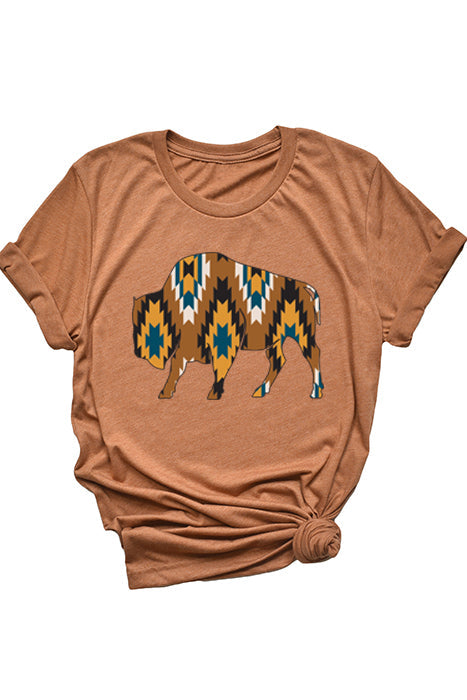 Aztec Buffalo-1166 Unisex T-Shirt