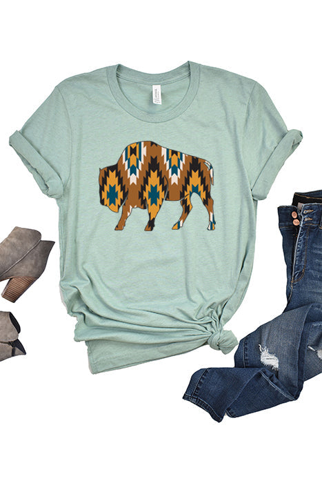 Aztec Buffalo-1166 Unisex T-Shirt