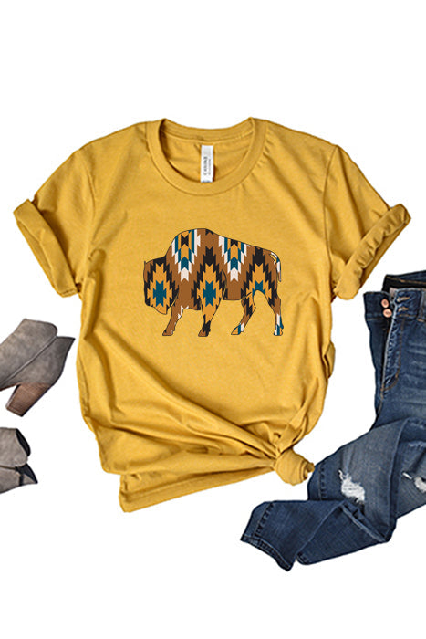 Aztec Buffalo-1166 Unisex T-Shirt
